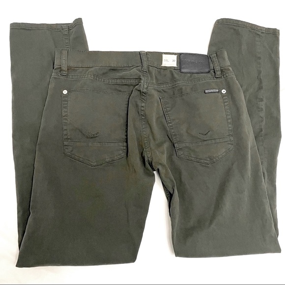 HUDSON Blake Army Green Denim Jeans Sz 30 - Picture 2 of 4